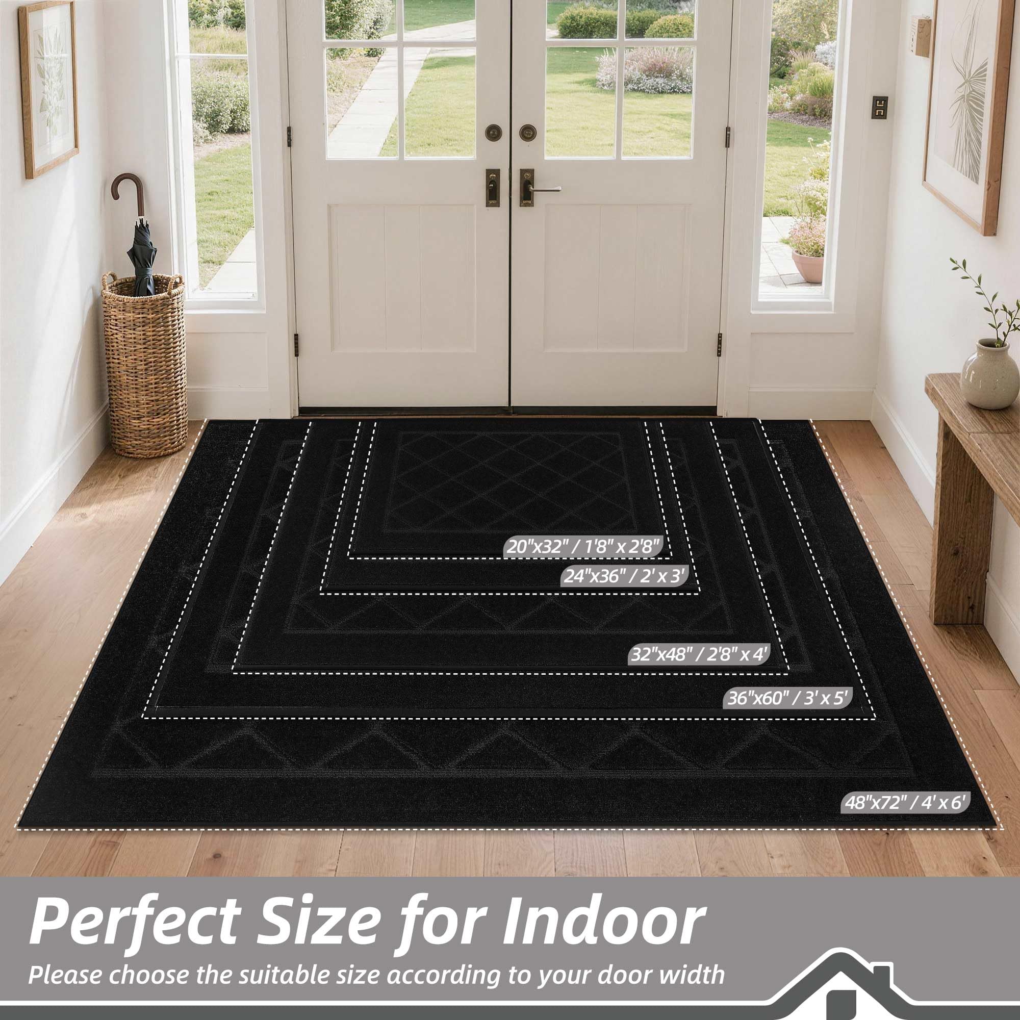 Amazon.com: BEQHAUSE Dirt Trapper Door Mat 24